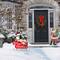 Glitzhome® 24" Metal Snowmen Riding Sleigh Yard Stake